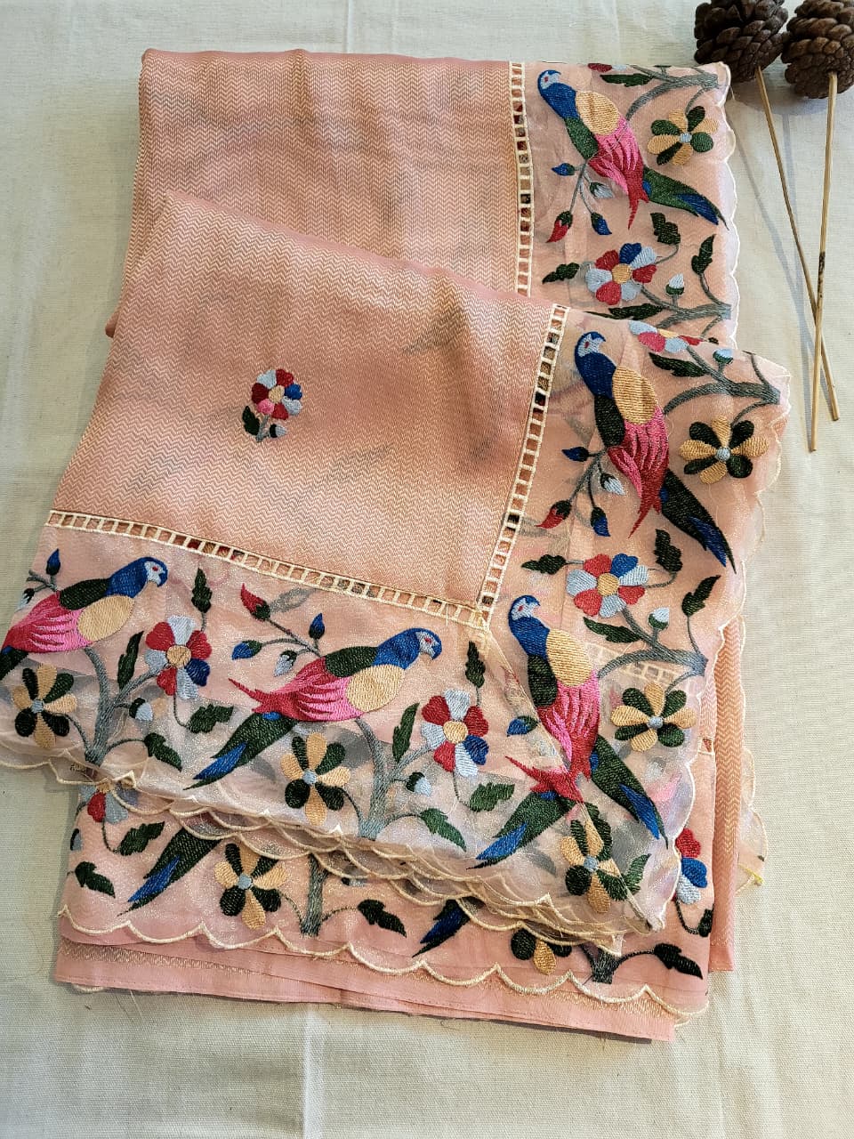 Blush Nora Tissue Saree
