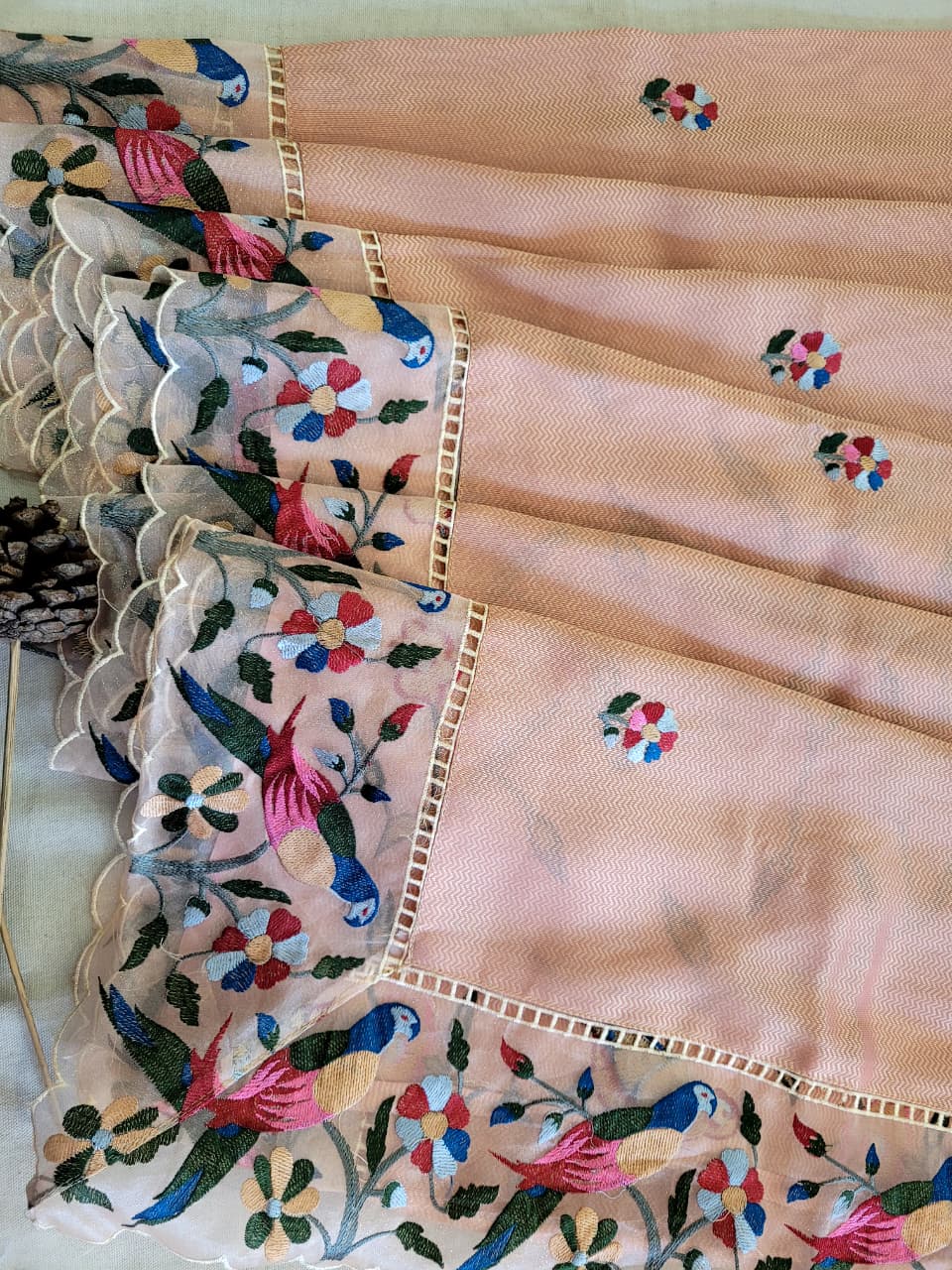 Blush Nora Tissue Saree