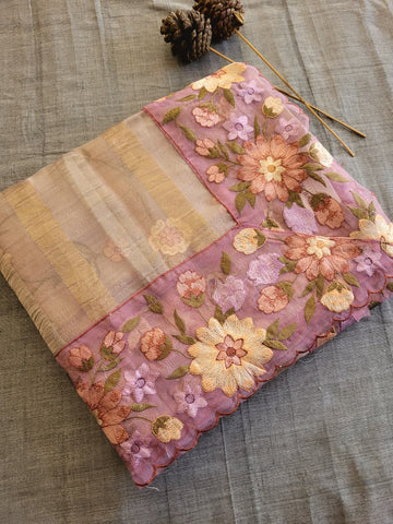 Lavender2 Nora2 Tissue Saree