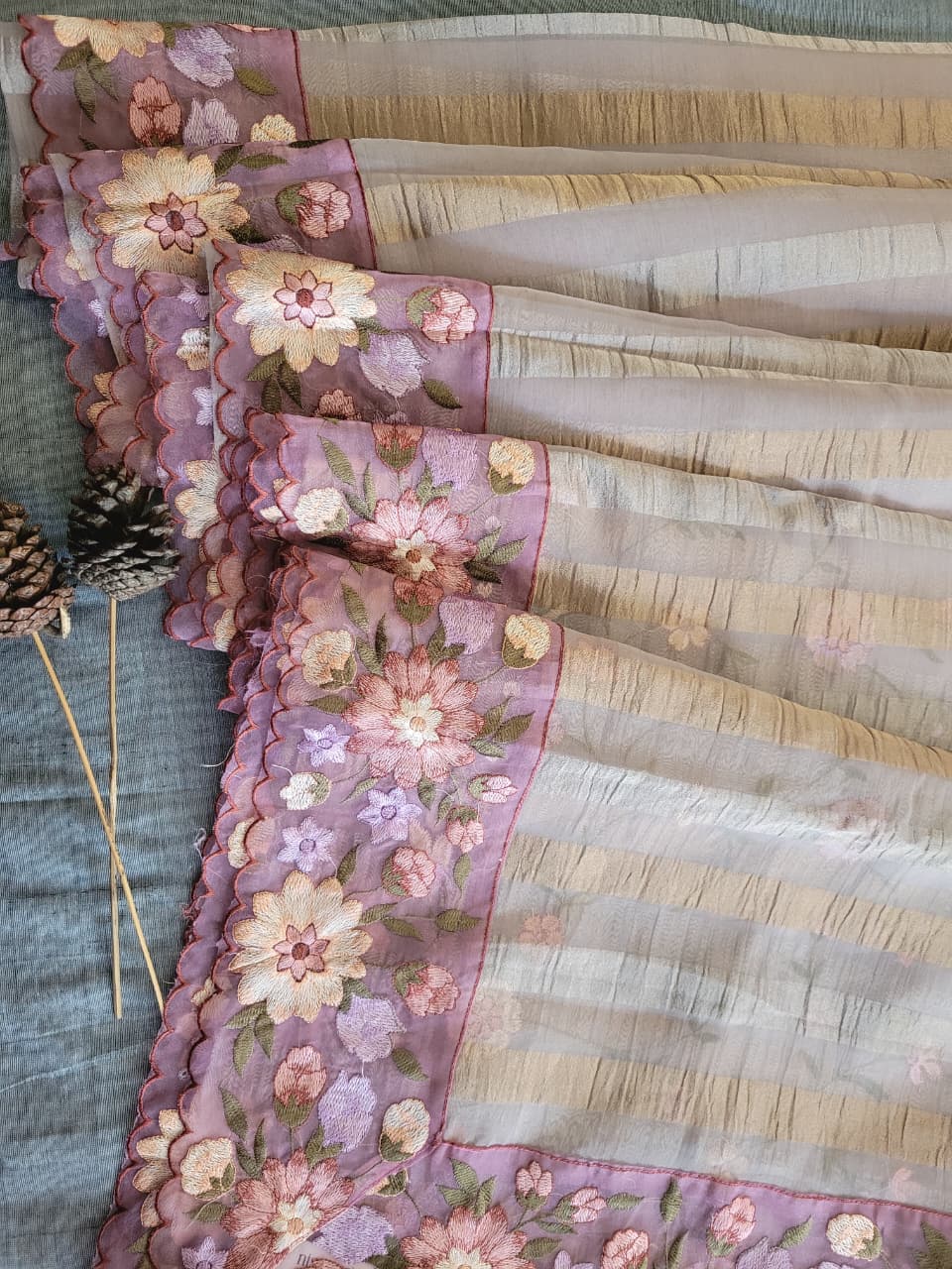 Lavender2 Nora2 Tissue Saree