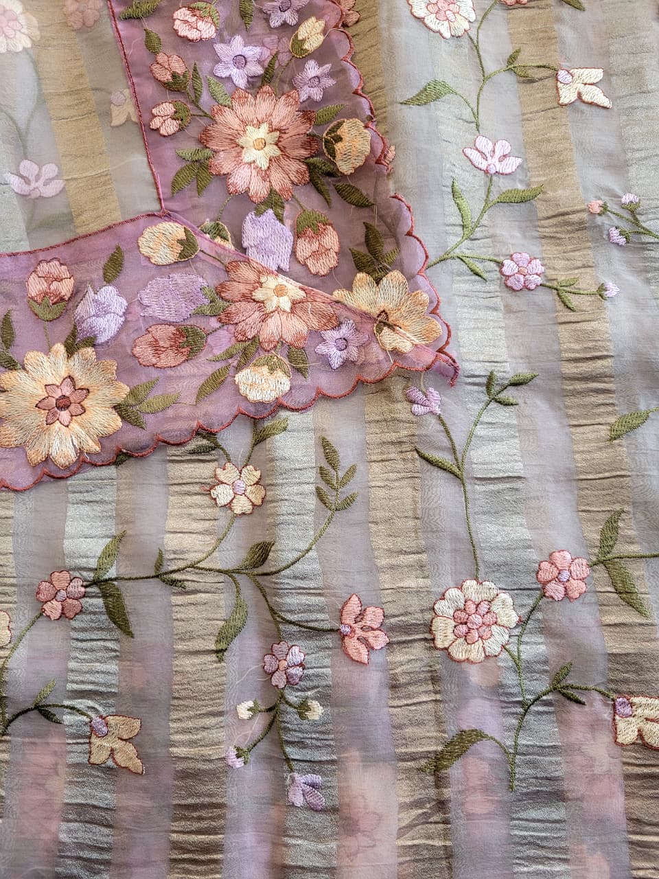 Lavender2 Nora2 Tissue Saree