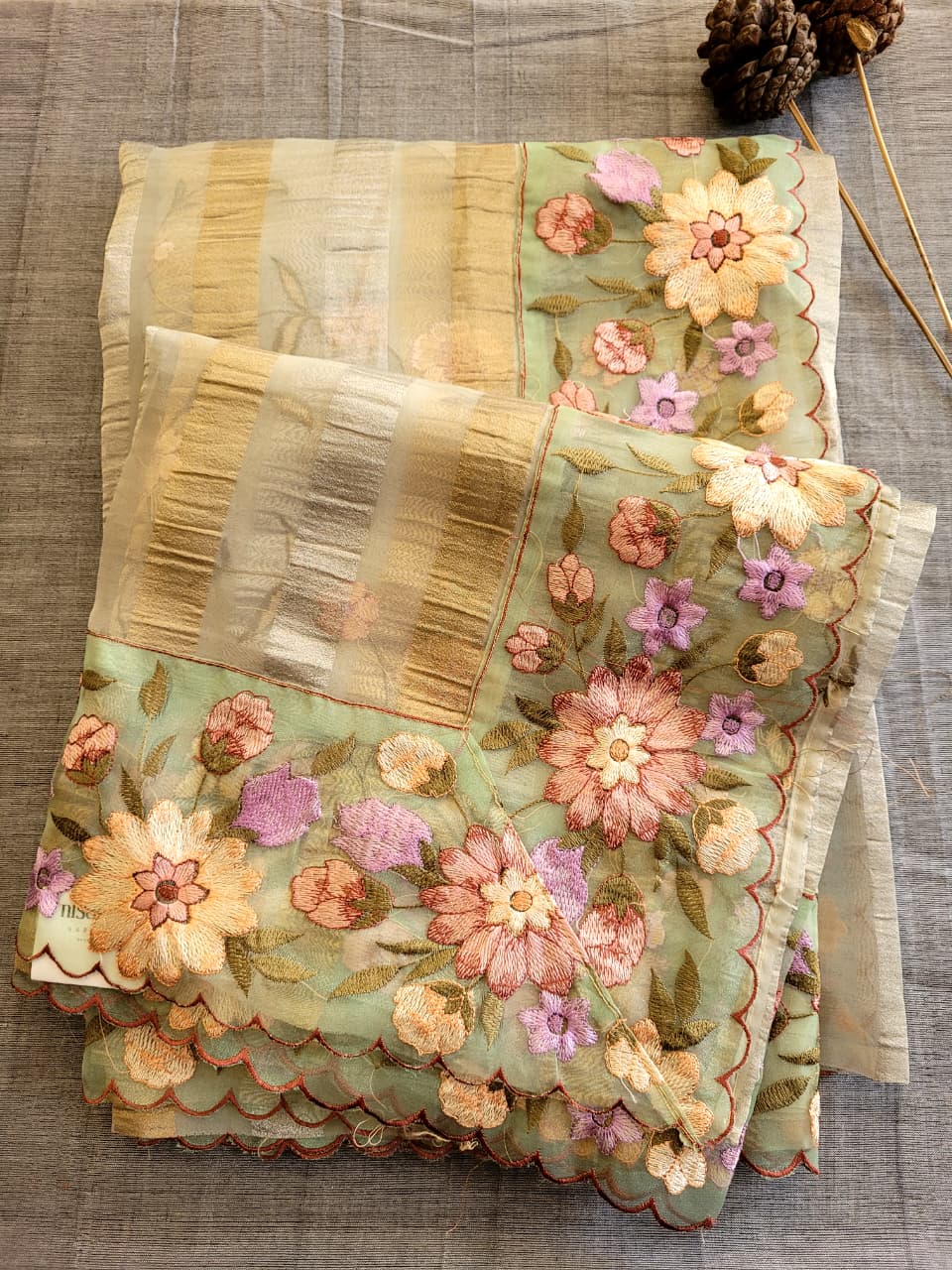 Antique Nora2 Tissue Saree