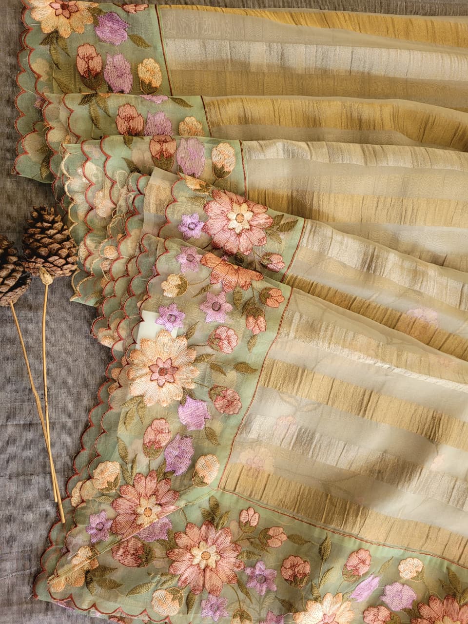 Antique Nora2 Tissue Saree