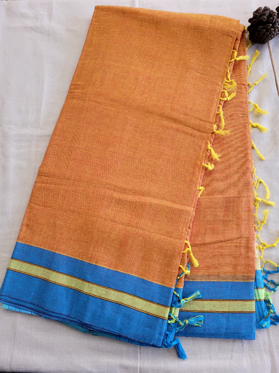 Orange Hampa Pattedanchu Saree