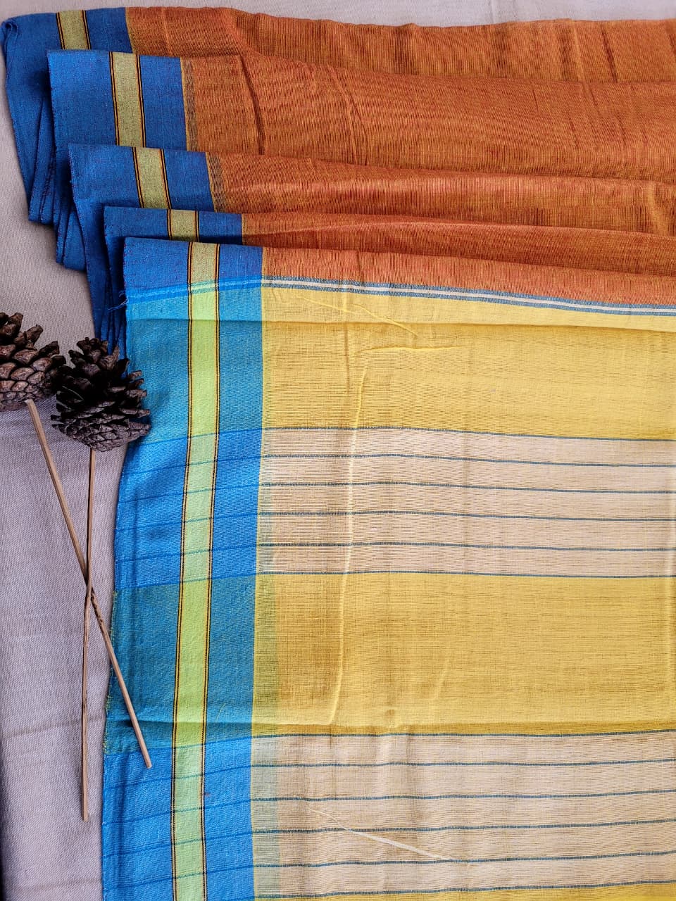 Orange Hampa Pattedanchu Saree