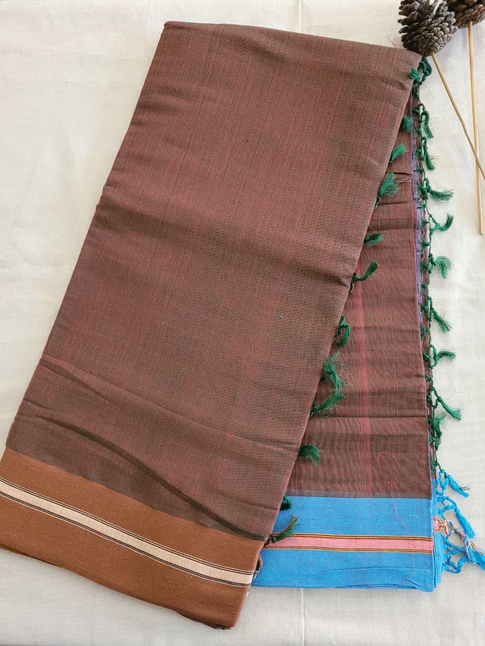 Brown Hampa Pattedanchu Saree