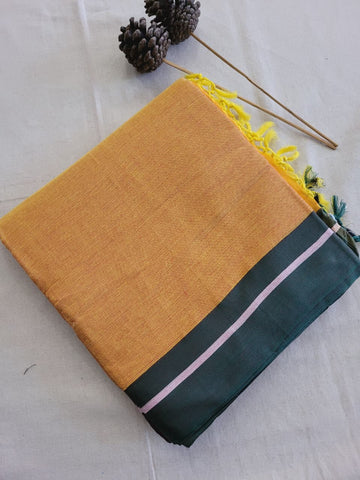 Mustard Hampa Pattedanchu Saree