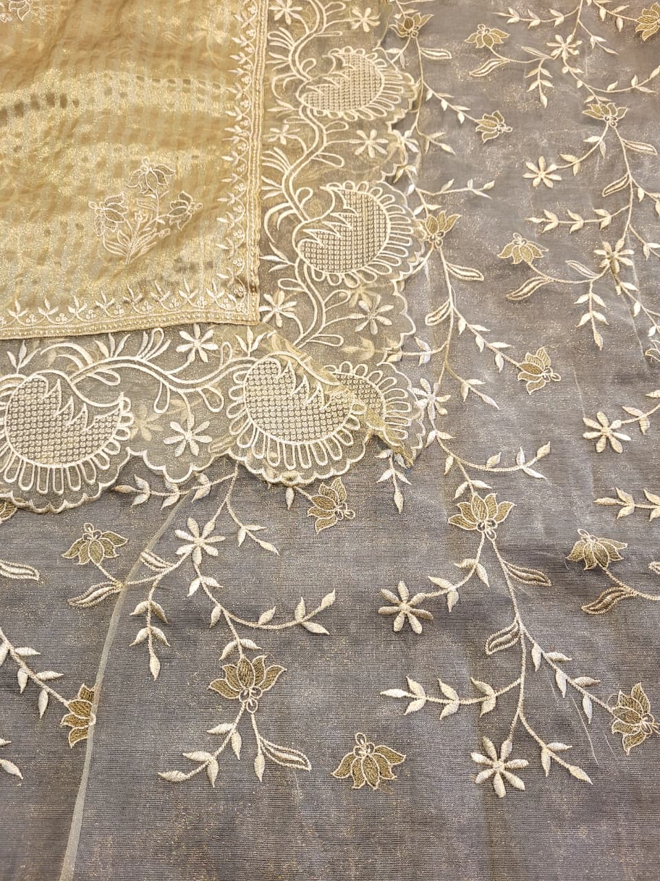 Olive Nora3 Tissue Saree