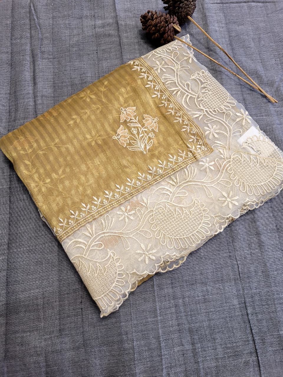 Honey Nora3 Tissue Saree
