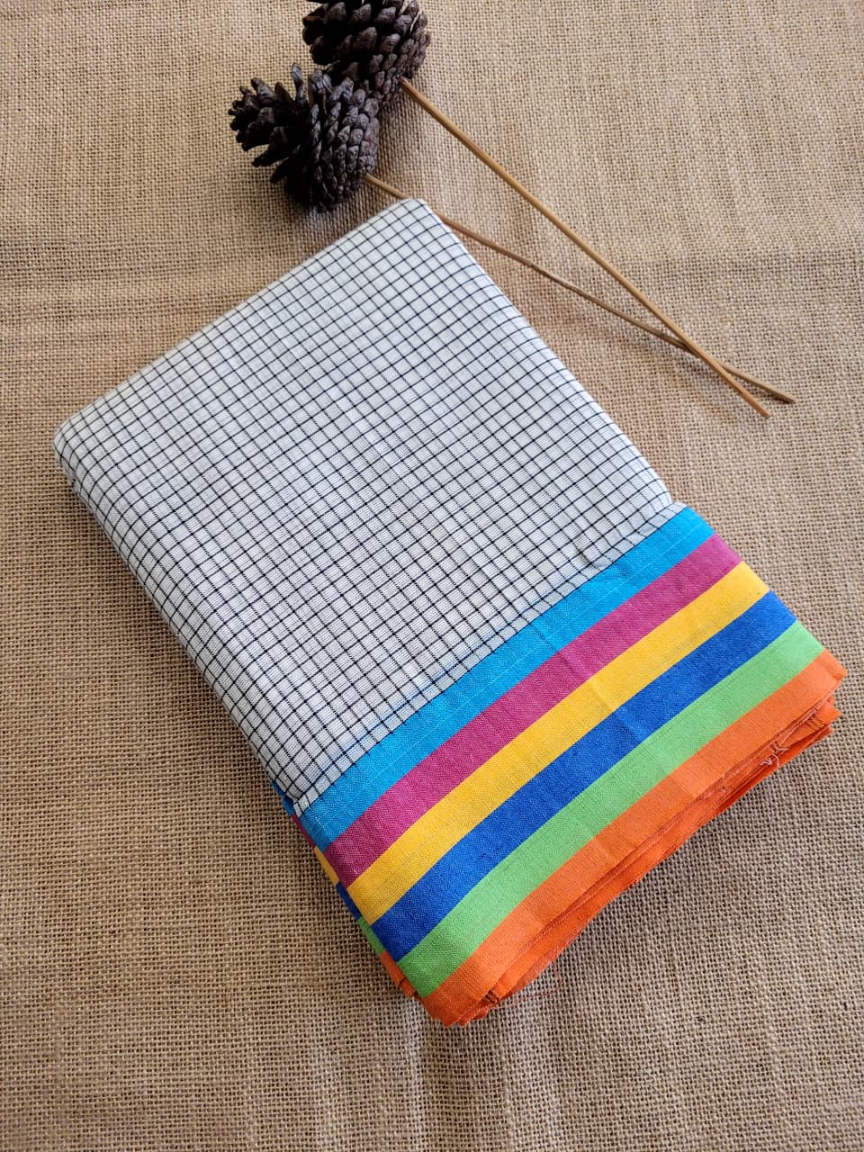Multicolor4 Hampa Pattedanchu Saree