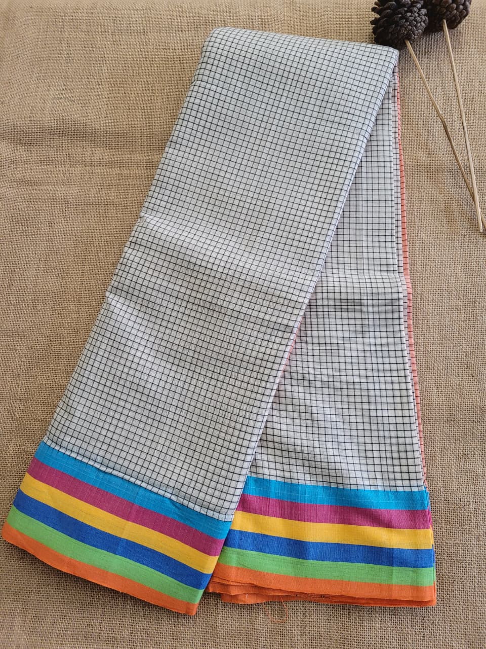 Multicolor4 Hampa Pattedanchu Saree