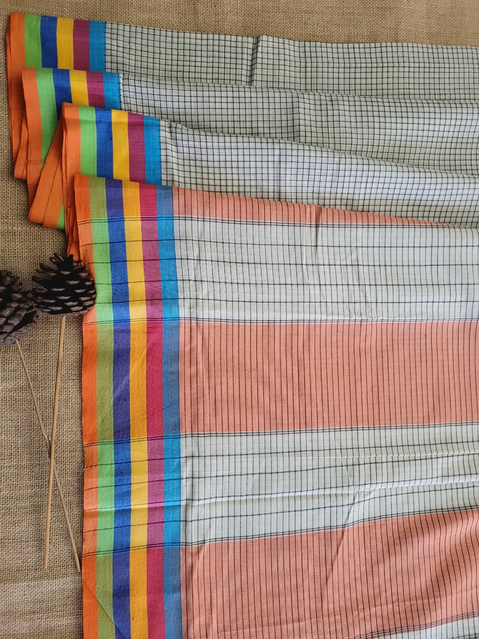 Multicolor4 Hampa Pattedanchu Saree