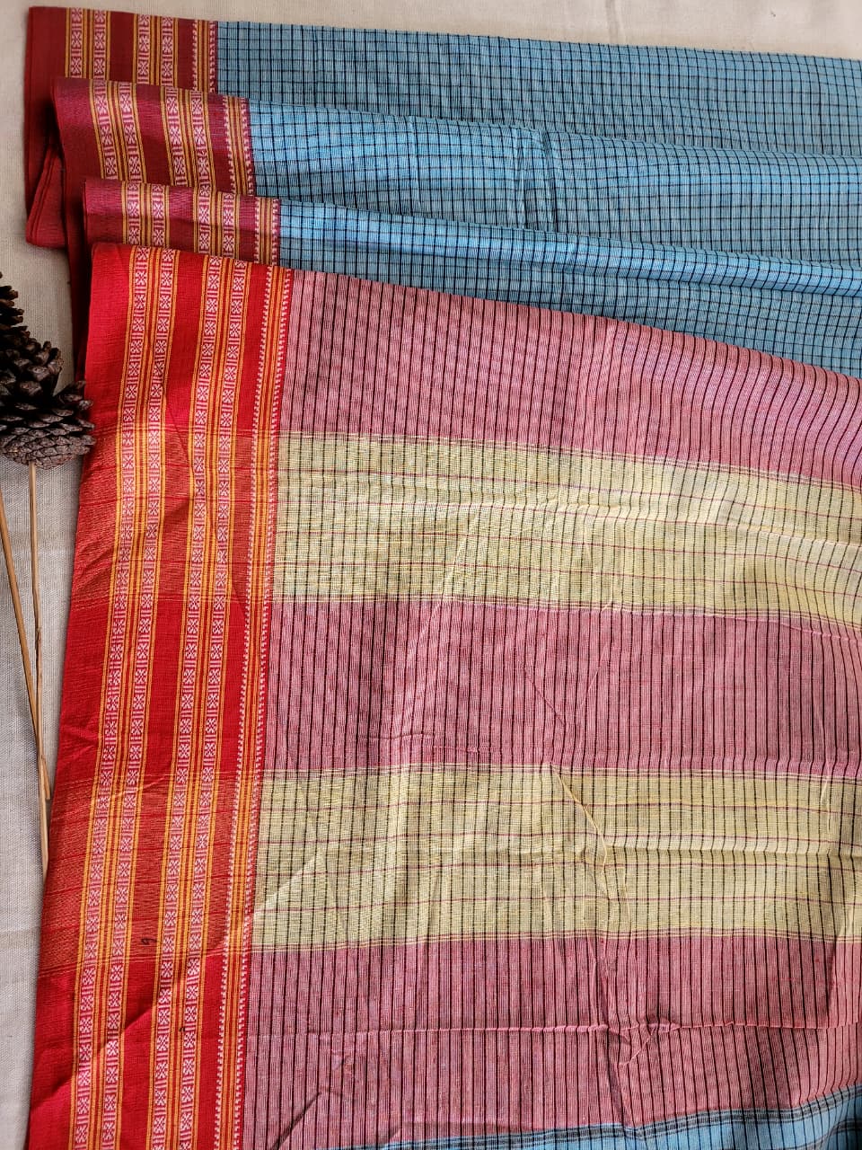 Grey Hampa Pattedanchu Saree