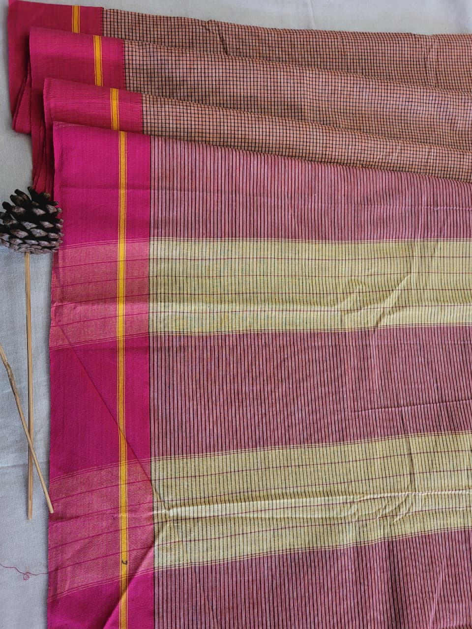 Pink Hampa Pattedanchu Saree