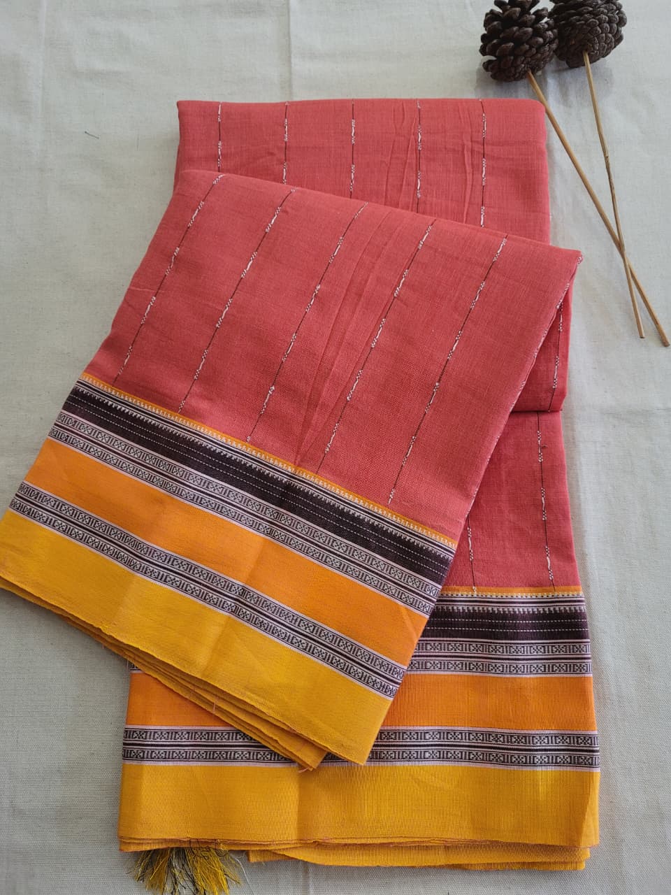 Blush Ilkal Cotton Saree