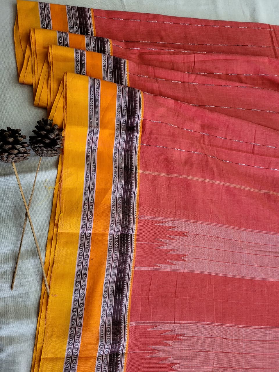 Blush Ilkal Cotton Saree