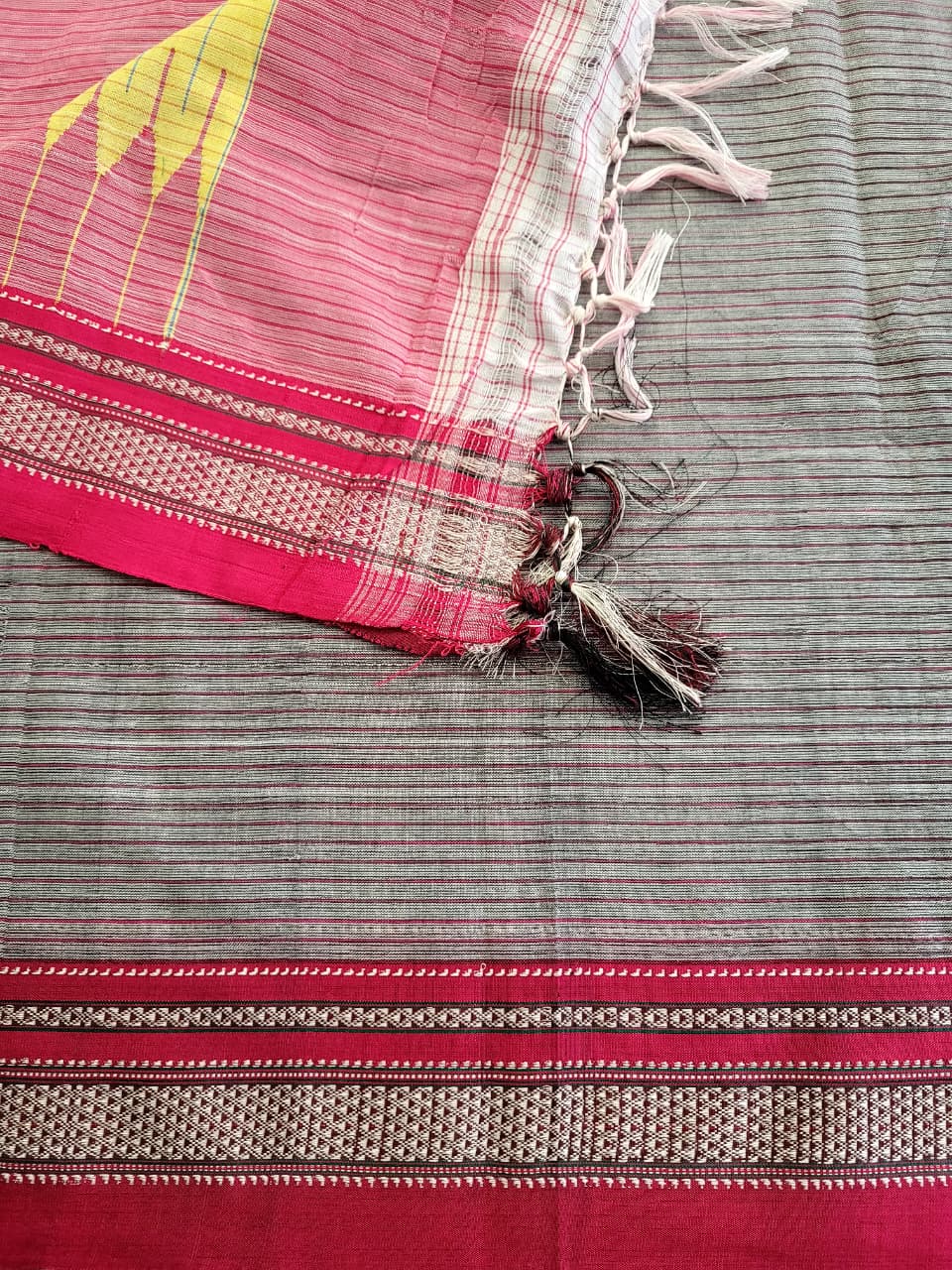 Grey2 Ilkal Cotton Saree