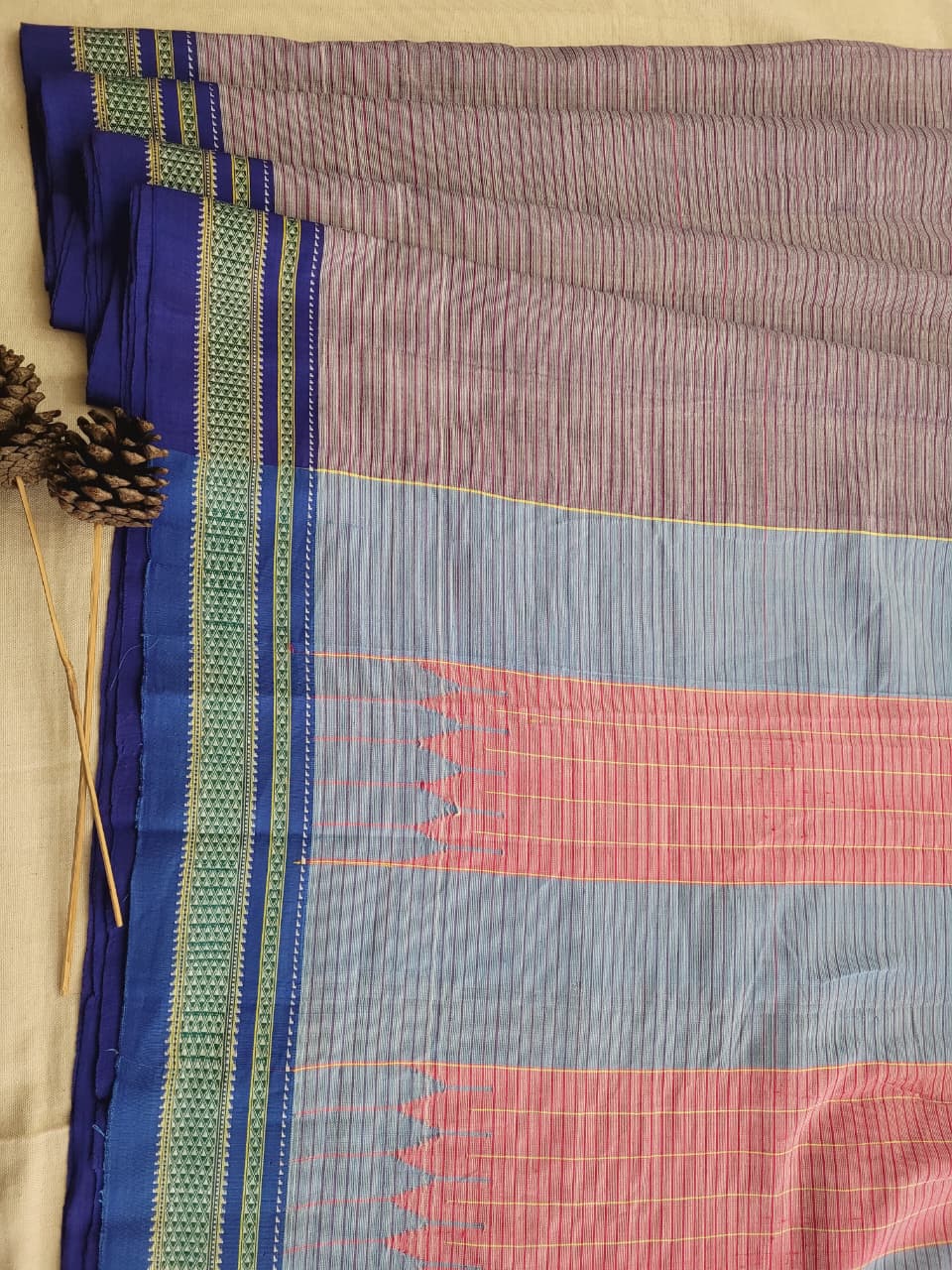 Silver Ilkal Cotton Saree