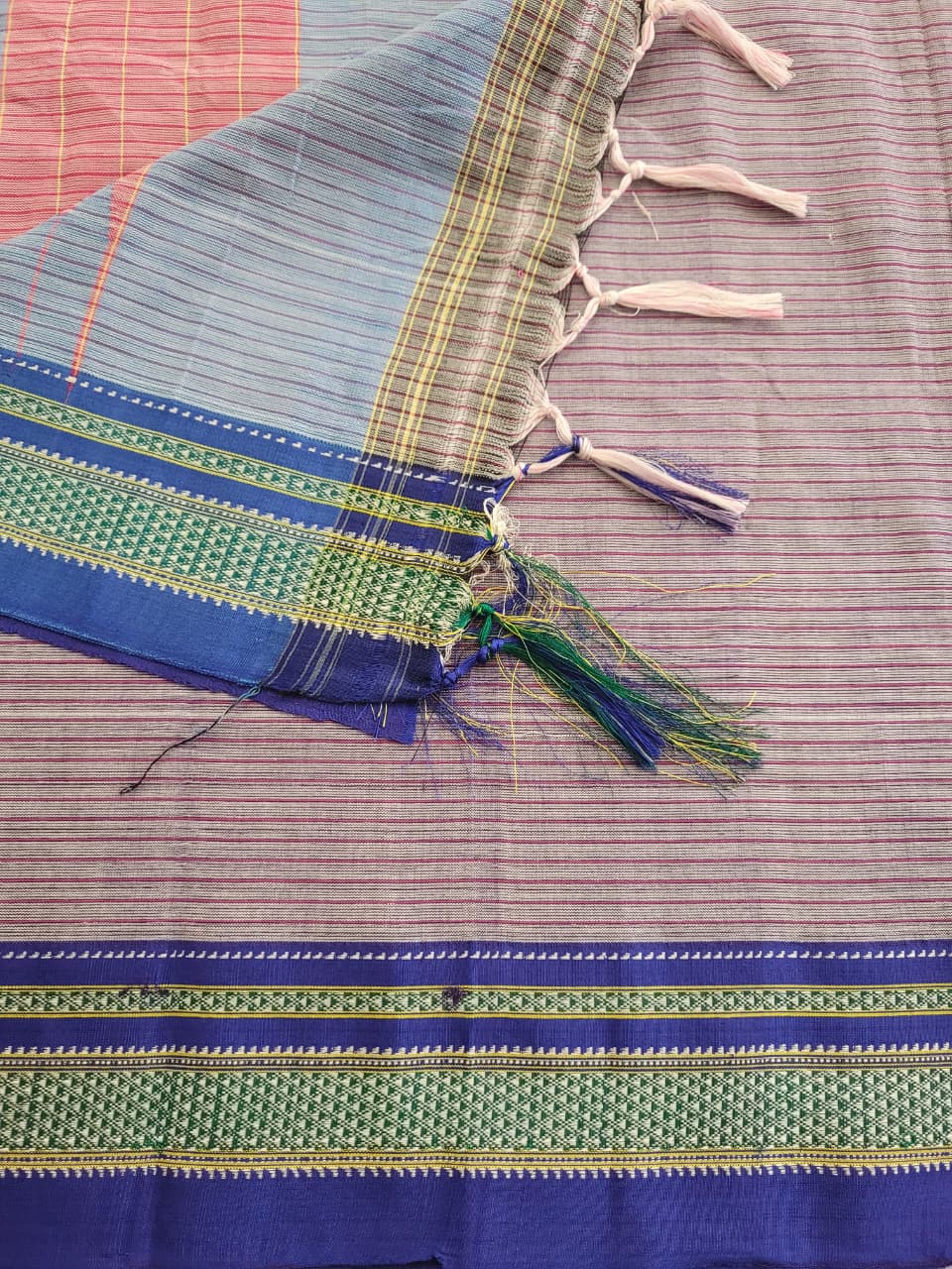 Silver Ilkal Cotton Saree