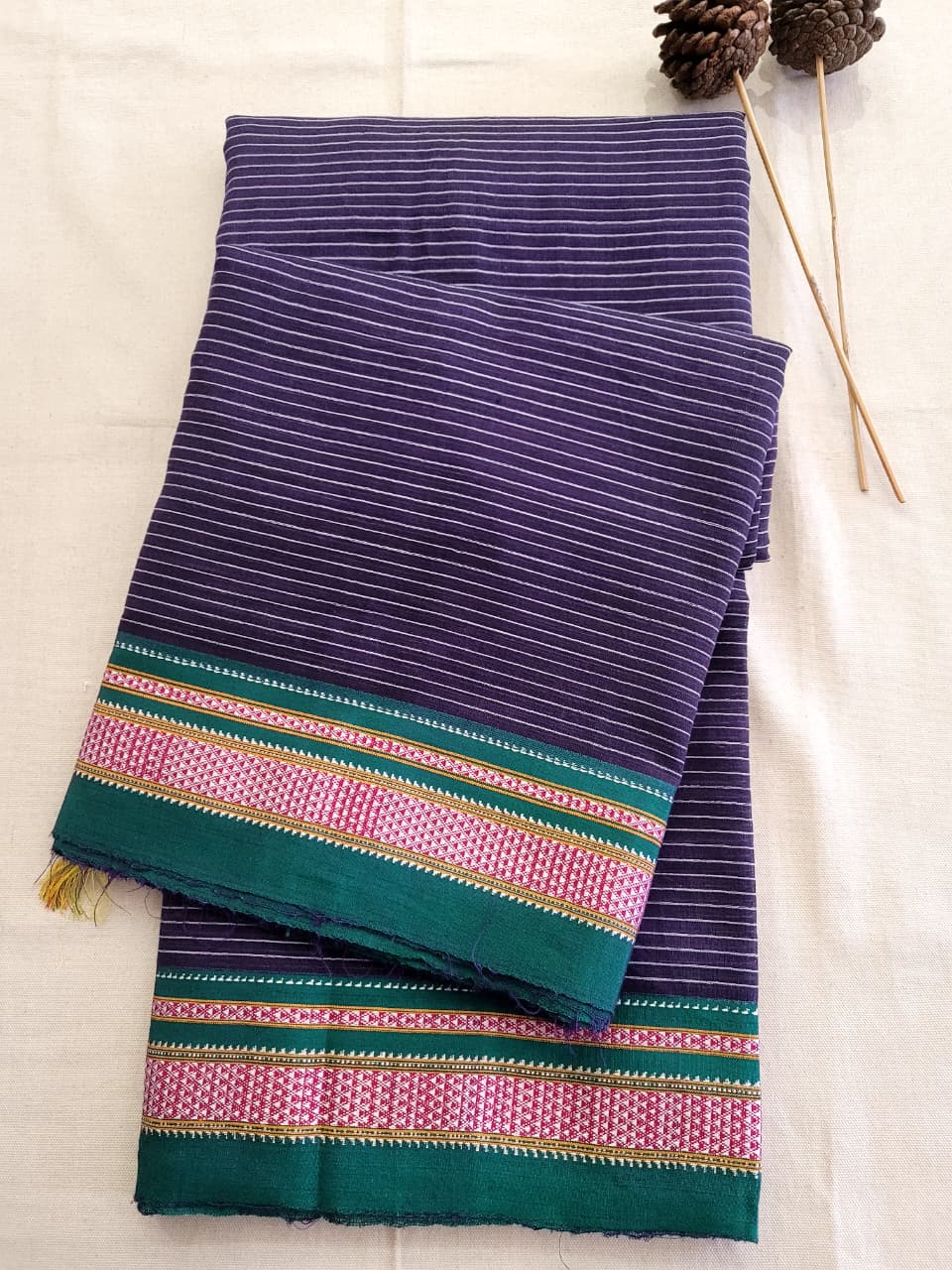 Purple Ilkal Cotton Saree