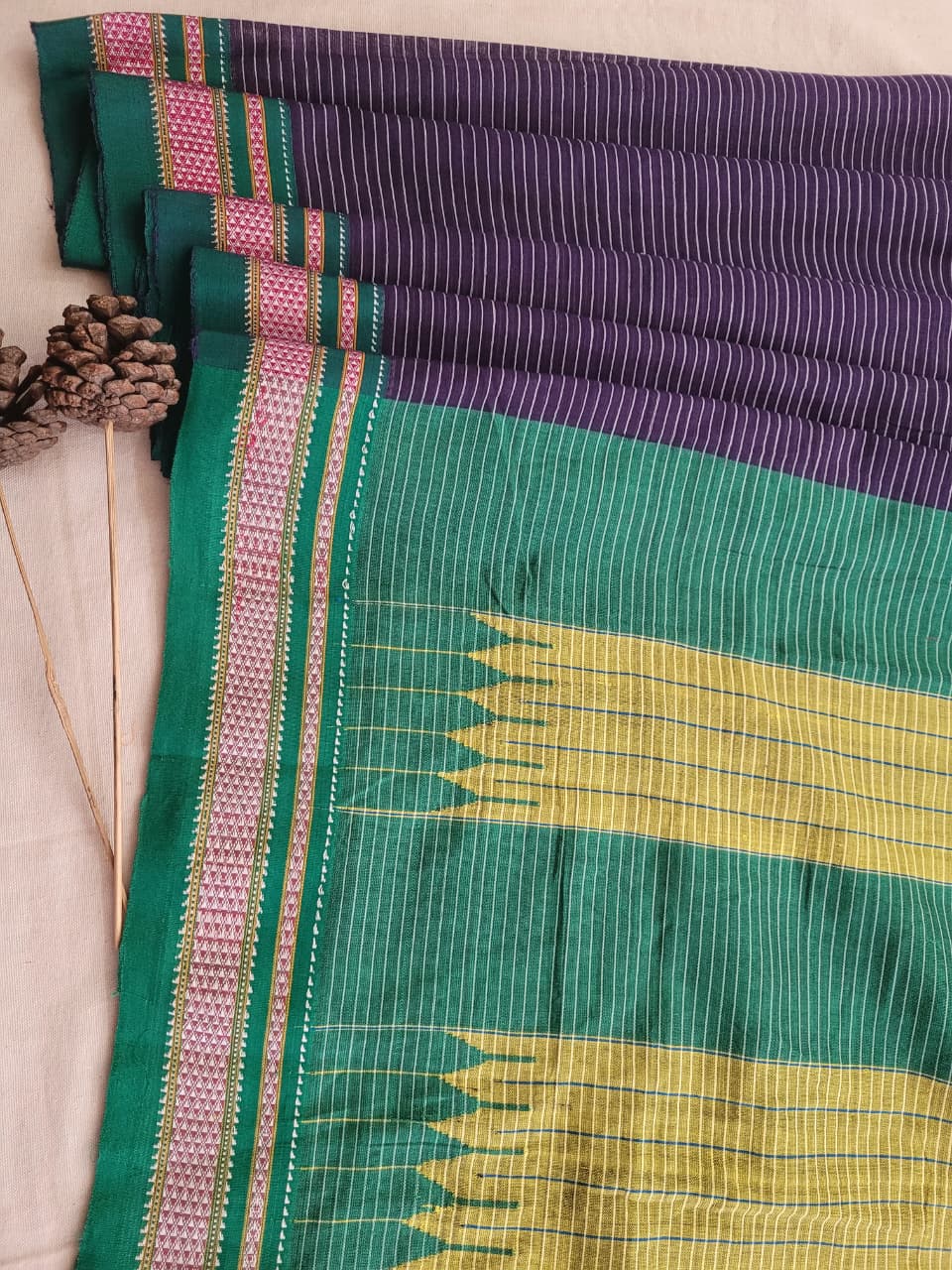 Purple Ilkal Cotton Saree