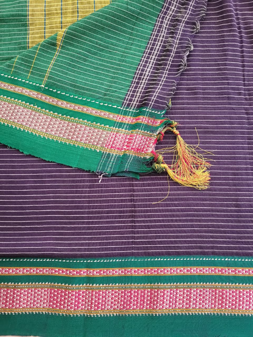 Purple Ilkal Cotton Saree