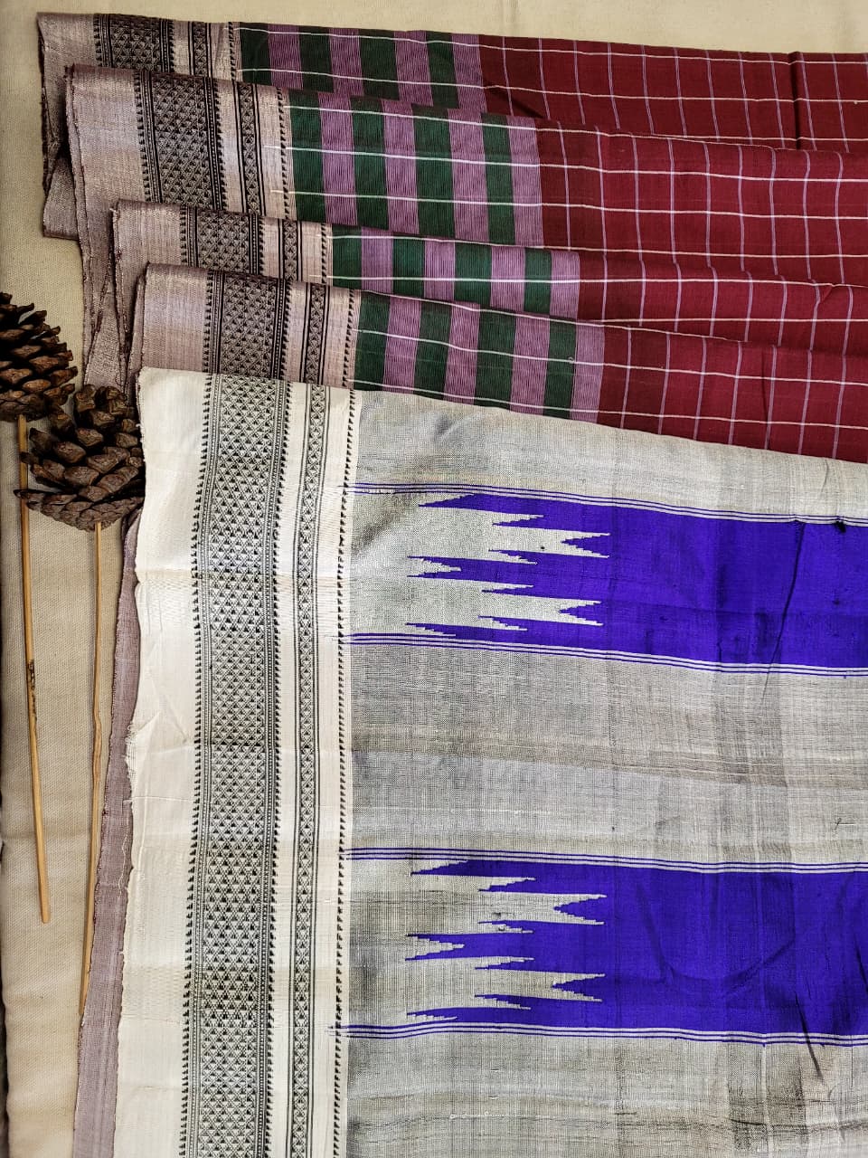 Red1 Ilkal Cotton Saree Silk Pallu