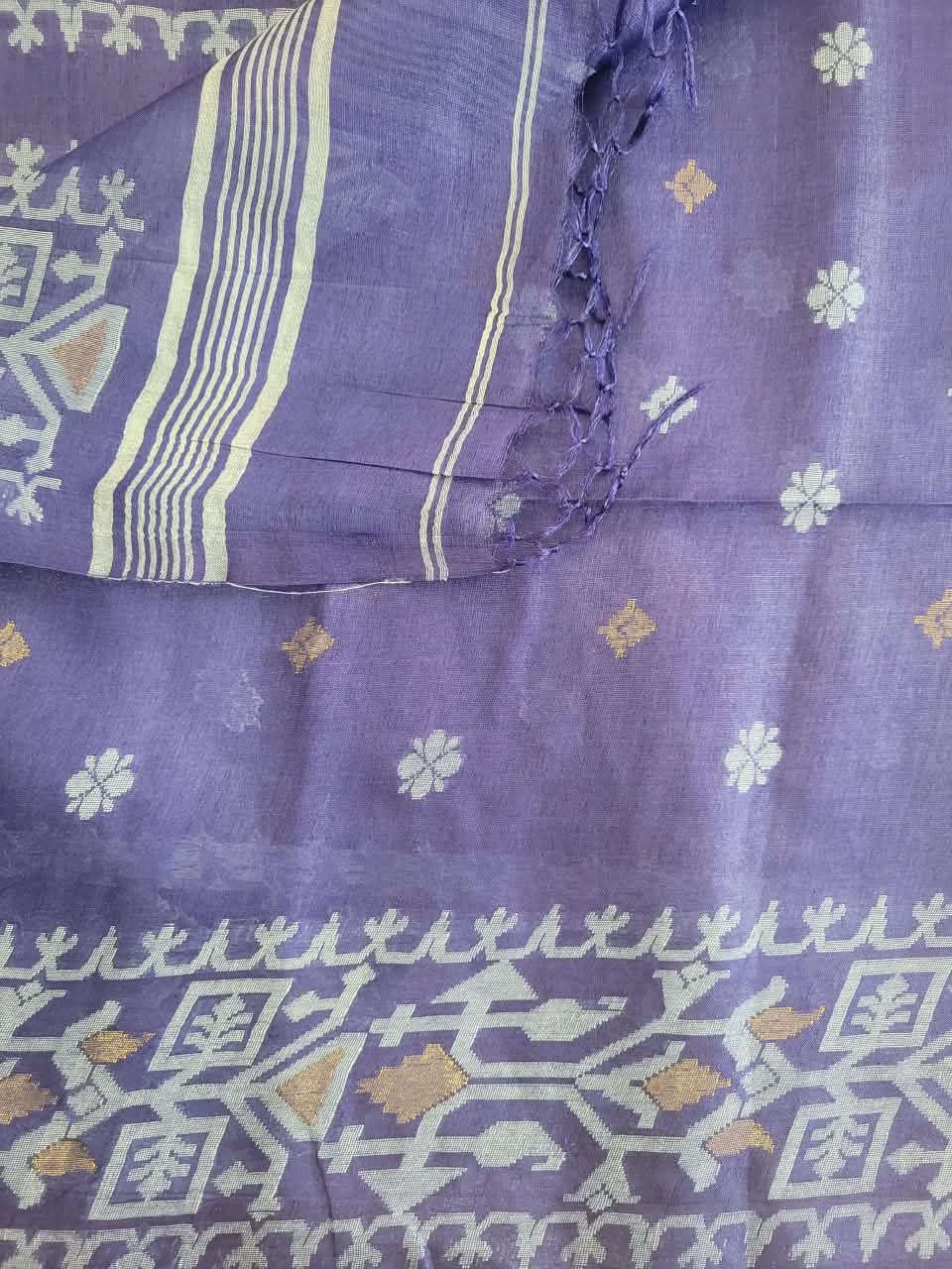 Ink Pure Tussar Jamdani Saree