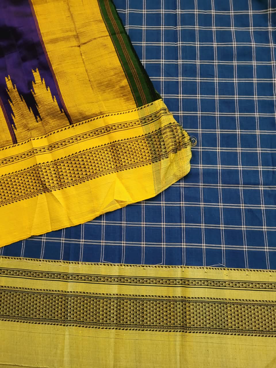 Ink3 Ilkal Cotton Saree Silk Pallu