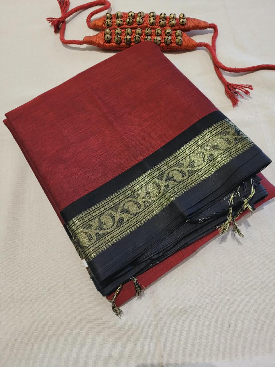 Maroon1 Radha Cotton Silk Saree