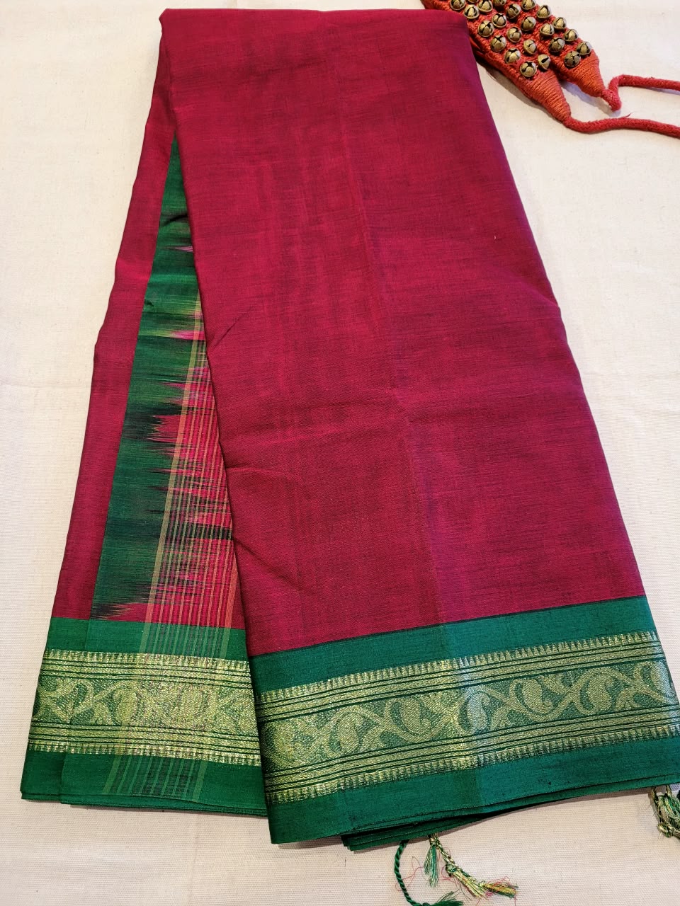 Maroon2 Radha Cotton Silk Saree