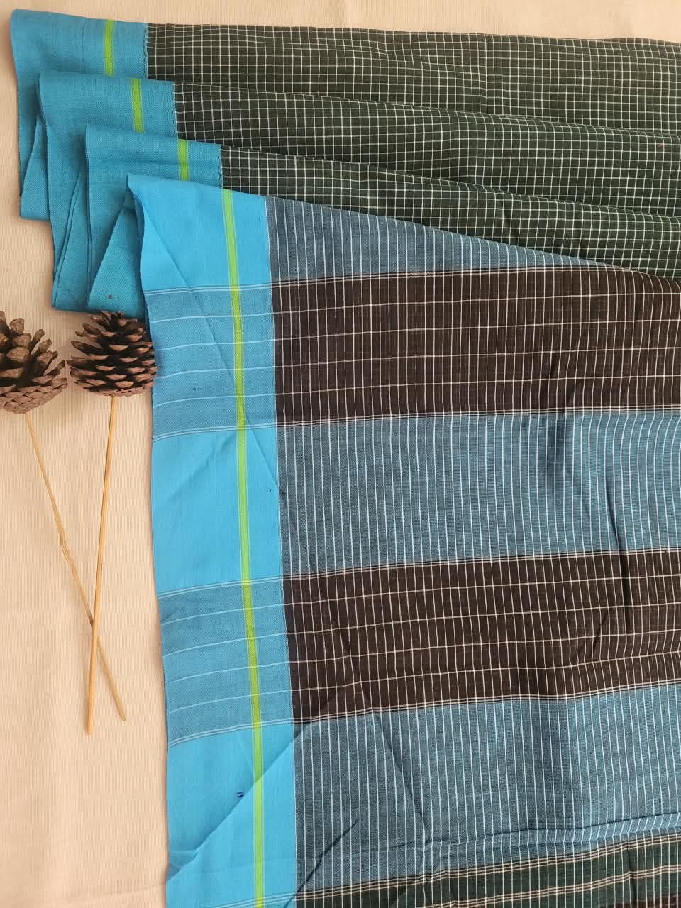Green Hampa Pattedanchu Saree