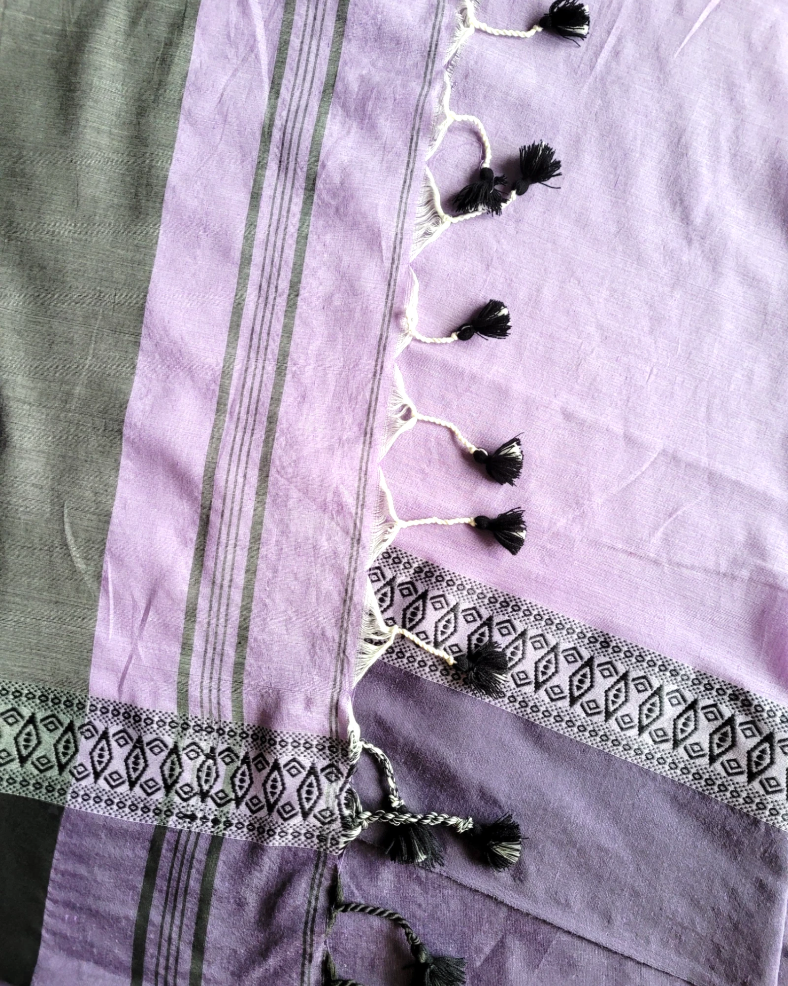 Lavendar Avantika Cotton Saree