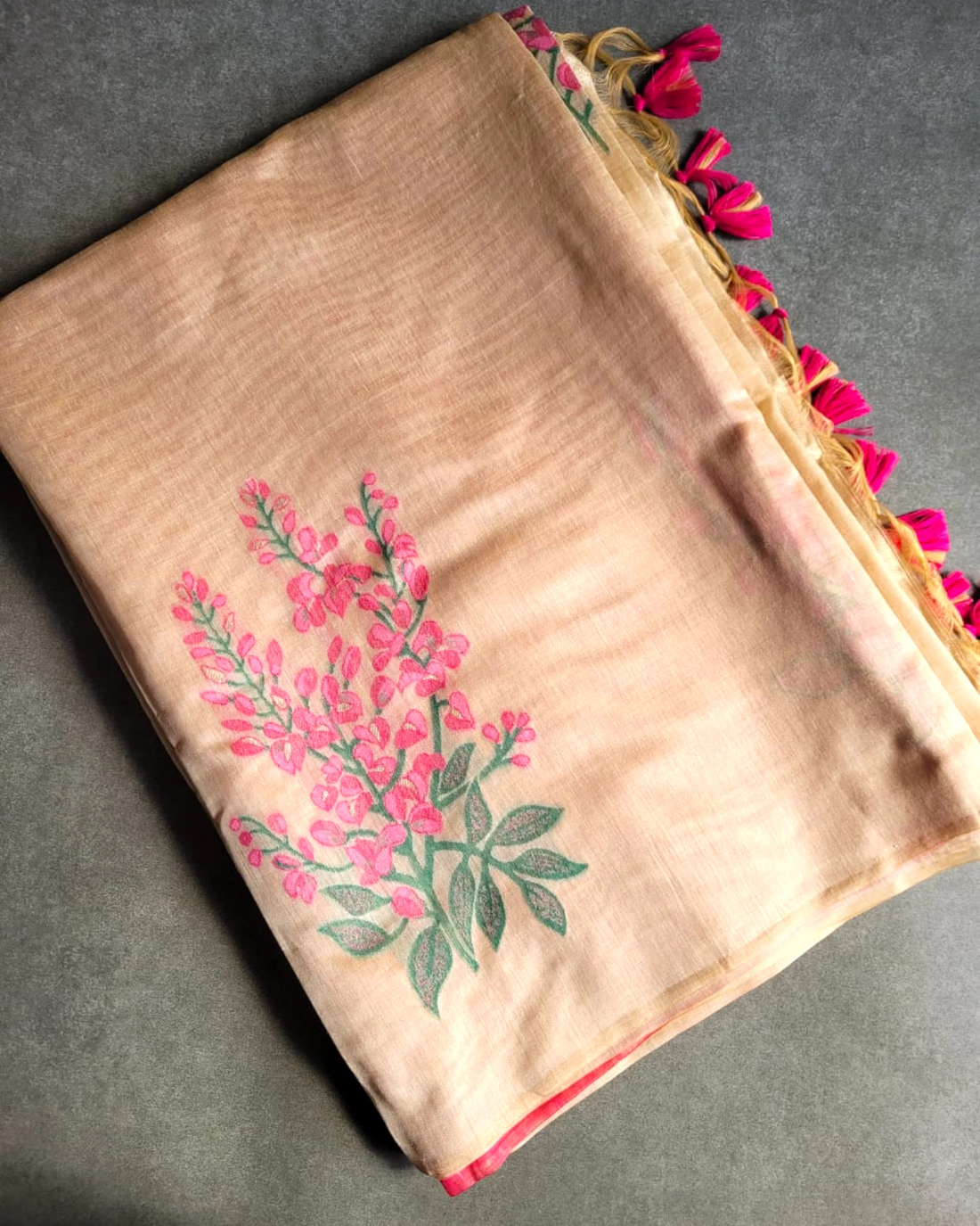 Pink Isha Cotton saree
