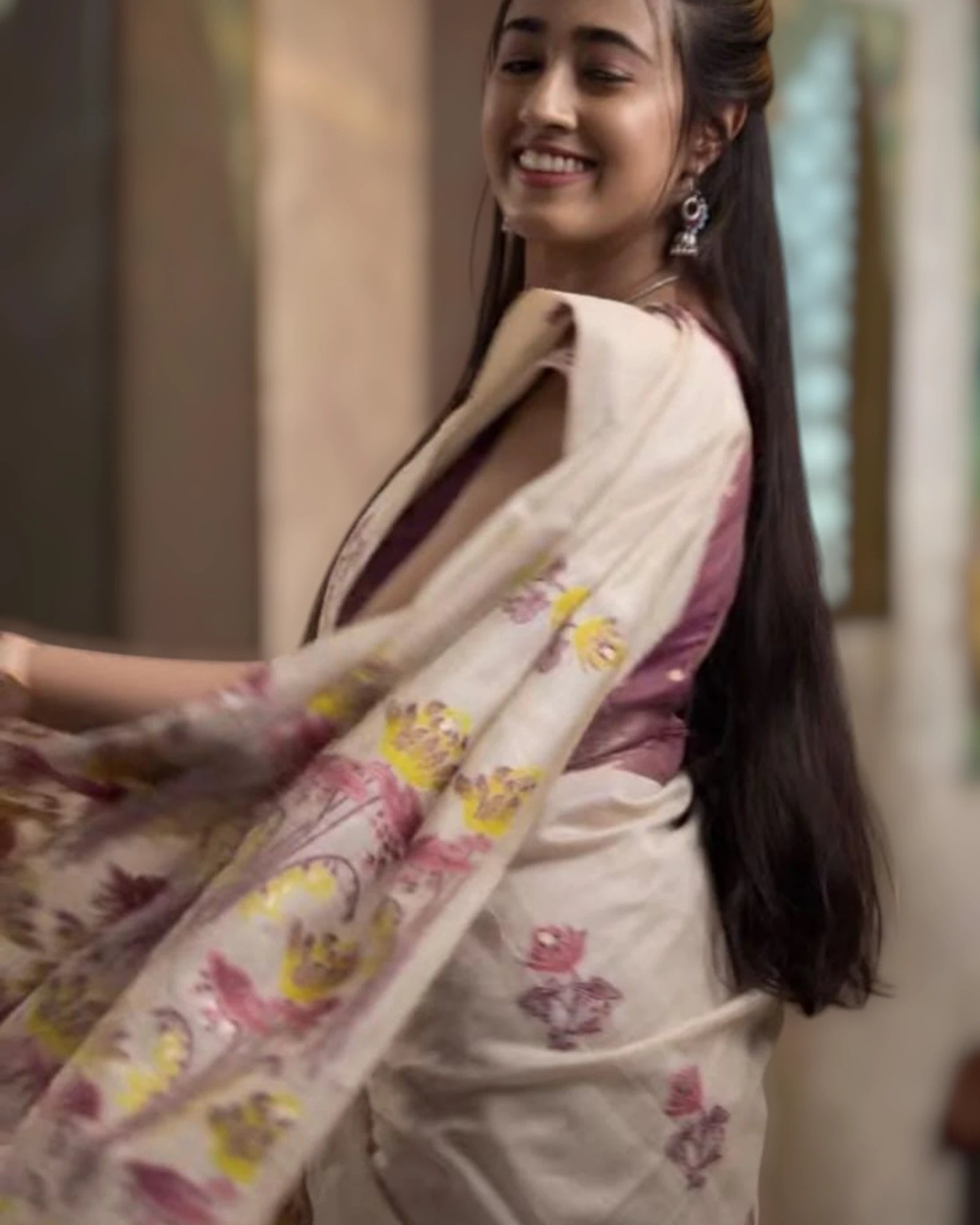 Purple Isha2 Cotton saree