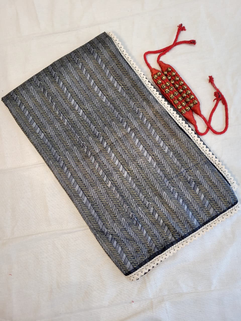 Grey2 Madhavi Tussar Saree TS014