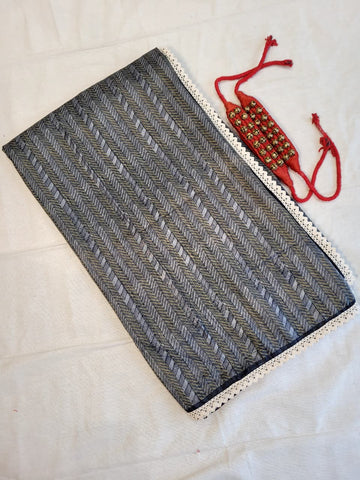 Grey2 Madhavi Tussar Saree TS014