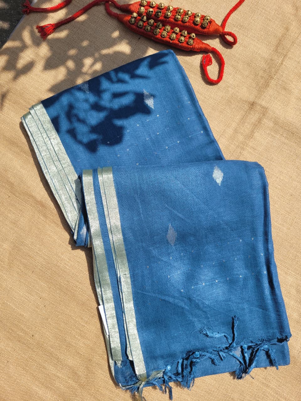Marble Mayuri Linen Saree