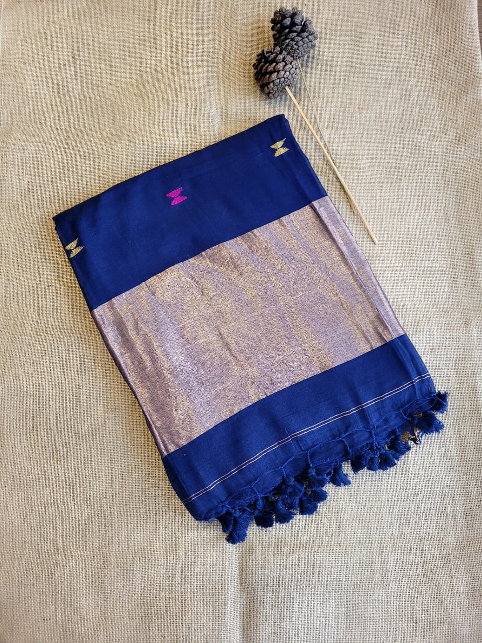 Navy Mira Mul Saree