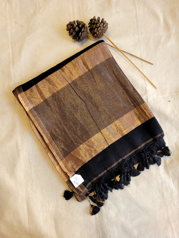 Black Meet Mul Saree