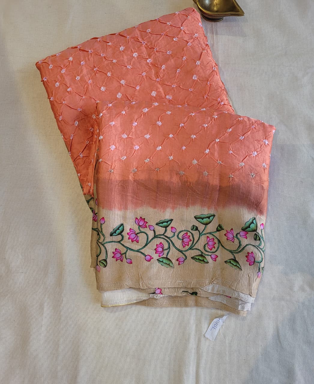 Amber Bandhani Modal Silk Saree