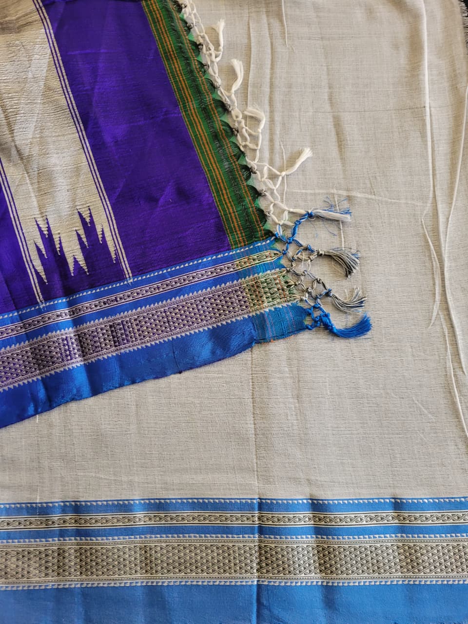Ilkal Cotton Saree Silk Pallu