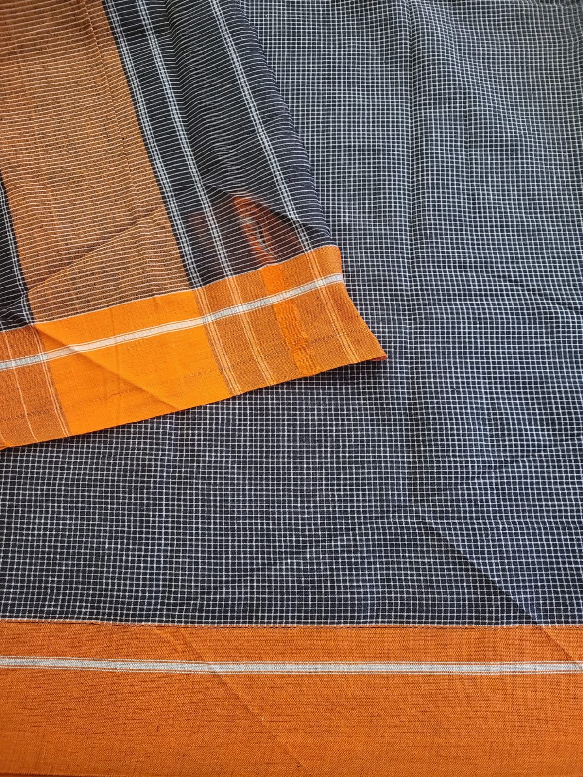 Orange Hampa Pattedanchu Saree