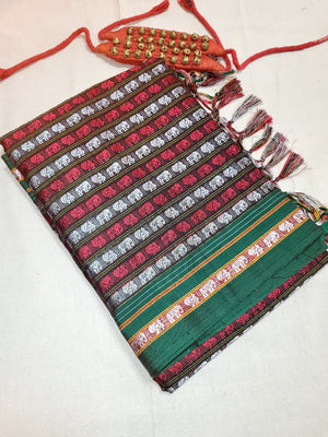 Multicolor7 HathiMor Khun Saree