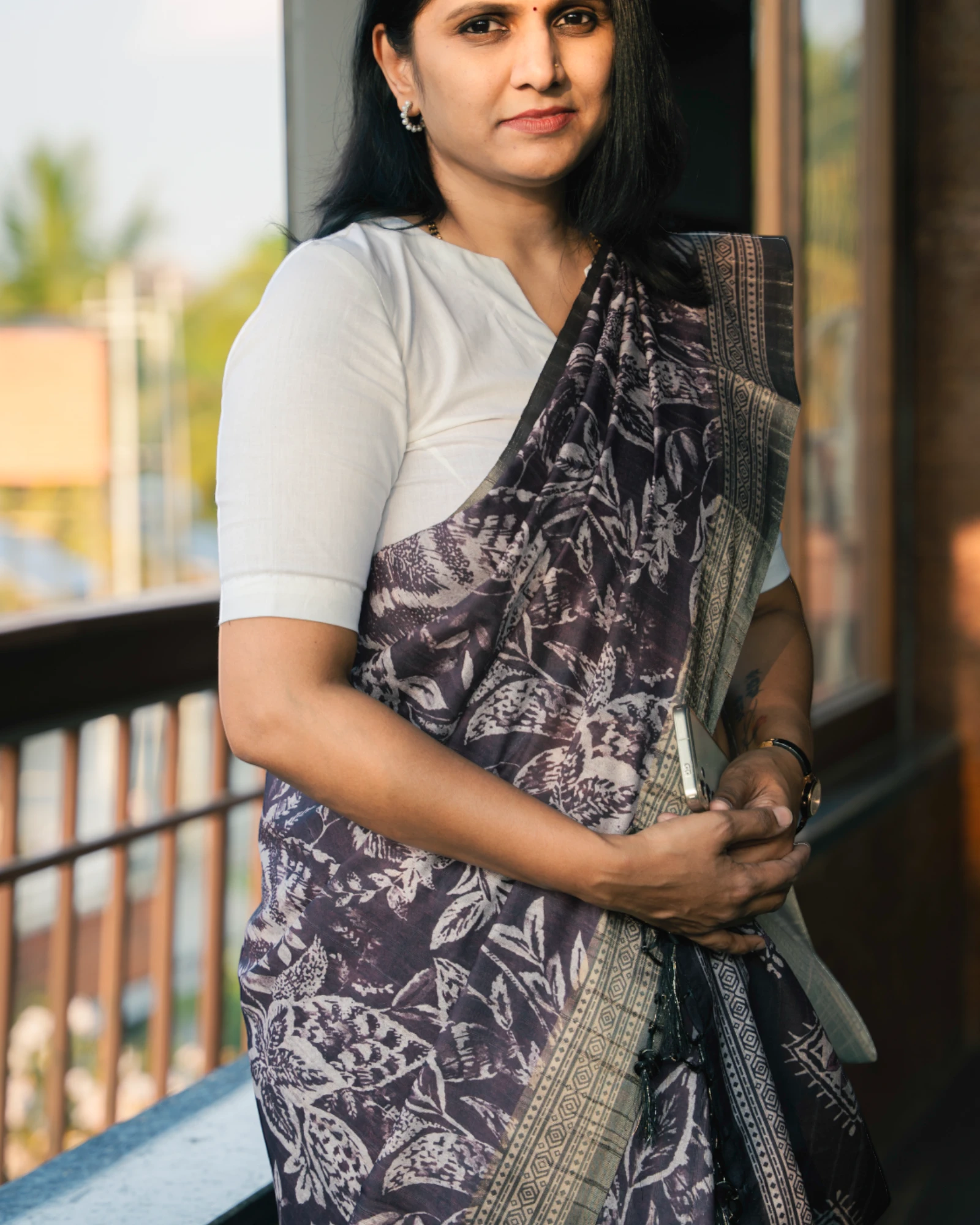 Slate Kriti Tussar saree