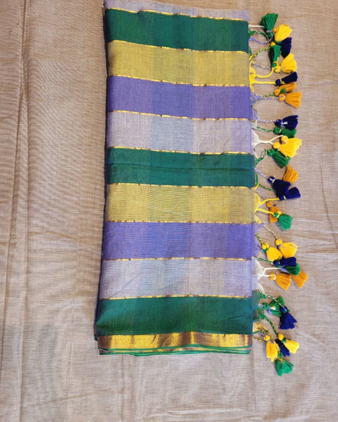 Multicolour Nidhi Mul Saree