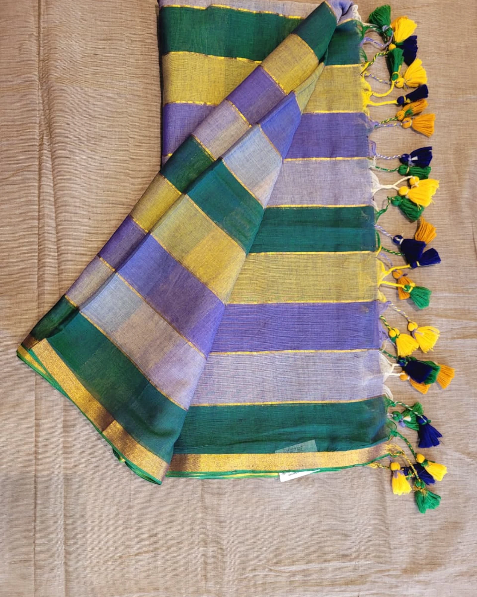 Multicolour Nidhi Mul Saree