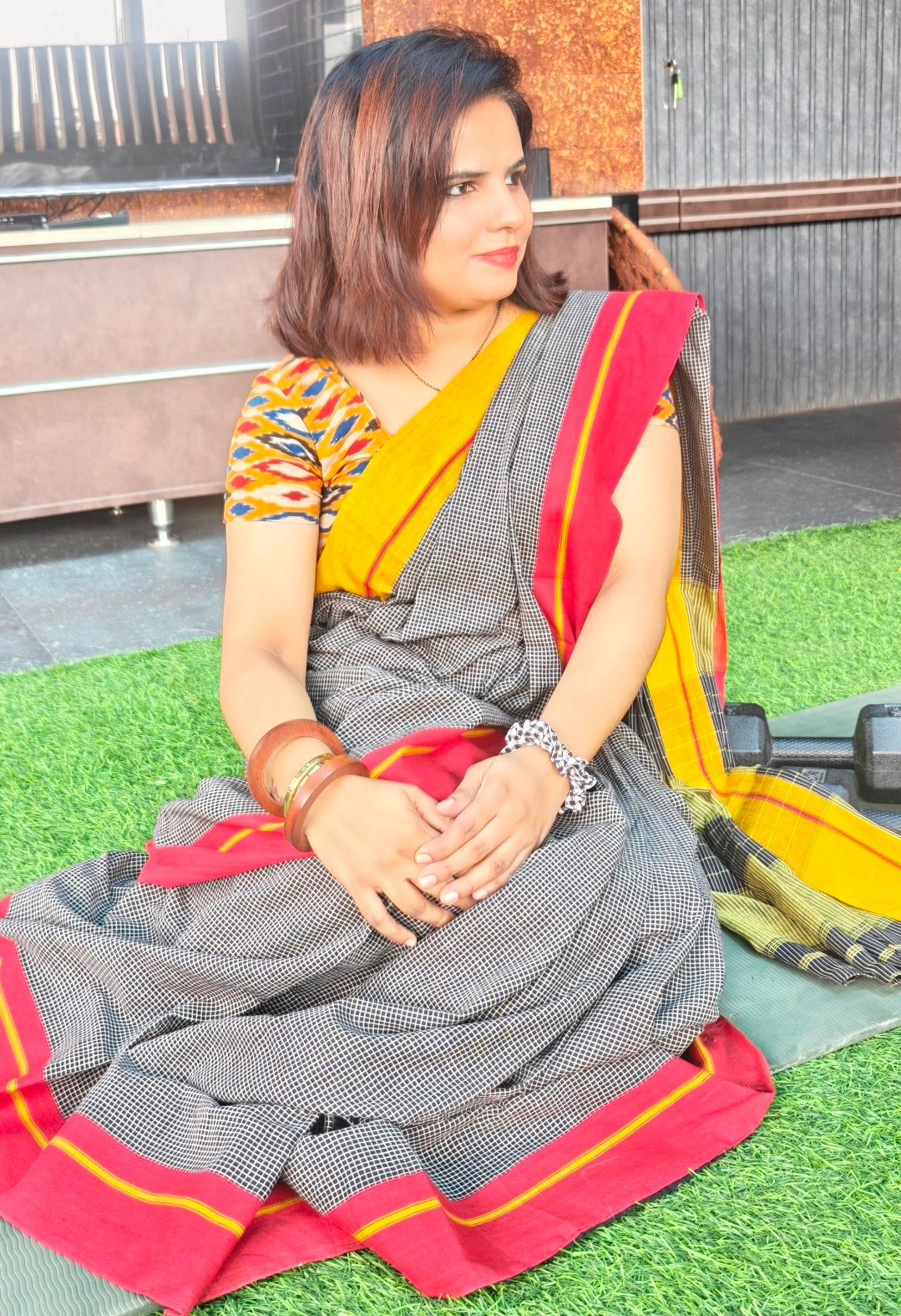 Red Hampa Pattedanchu Saree