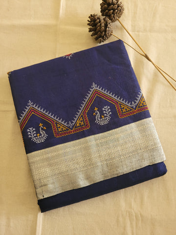 Ilkal Viscose Saree Silk Pallu