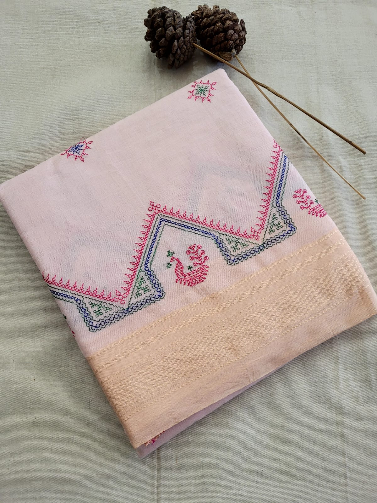 Ilkal Viscose Saree Silk Pallu